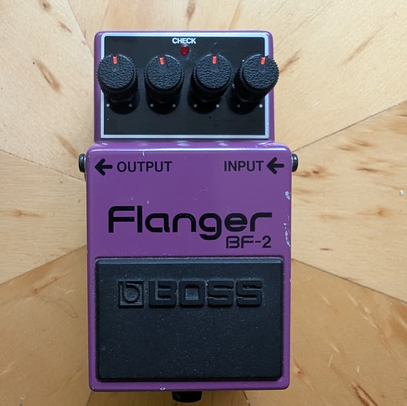 Boss BF-2 Flanger (Green Label) 1984 - 1990 - Purple | Reverb
