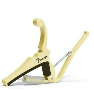 Fender x Kyser Electric Guitar Capo, Olympic White KGEFOWA for sale