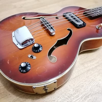 Rare 1964 Hoyer German Bass Vintage @ Hofner Warwick Violin Framus Klira 500/1 Fender Gibson Eko  Meazzi Crucianelli Eko Vox image 2