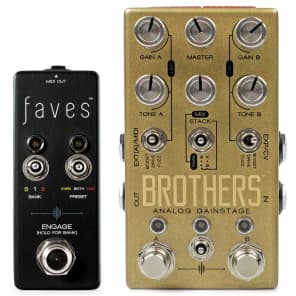 Chase Bliss Audio Brothers Overdrive Pedal & Faves MIDI Controller