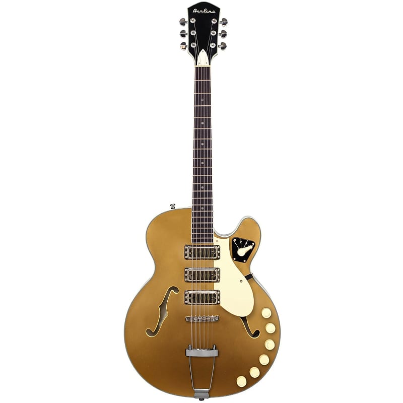 Airline Guitars H59 - Goldtop - Semi-Hollow Electric Guitar - NEW! image 1