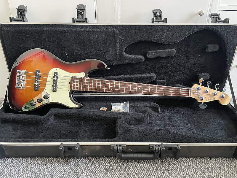 Fender American Deluxe Jazz Bass V 2009 - Sunburst image 1