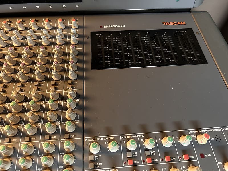 TASCAM M-2600 MkII w/ MU-2624 Meter Unit (Needs New Fuse) | Reverb