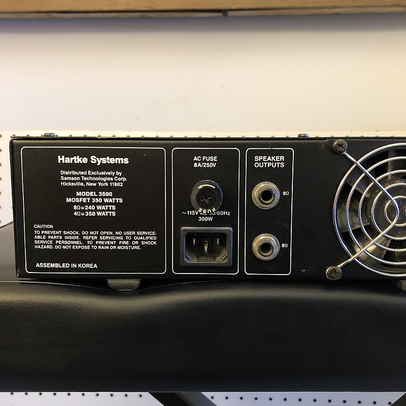 Hartke 3500 Mosfet 350W Bass Amplifier Head Rackmount | Reverb