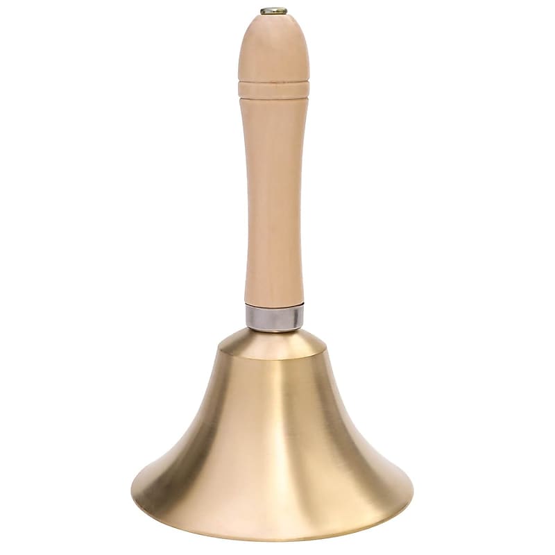 Extra Loud Bell Small Hand Bell Solid Brass Call Bell with Wooden Handle School Bells Dinner Bell Loud Ringing Bell Service Bell Servant Bell Church