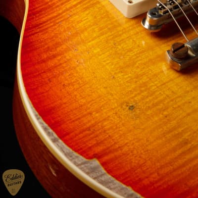 Gibson Custom Shop Made 2 Measure Murphy Lab '59 Les Paul Standard Murphy Painted Ultra Heavy Aged Orange Lemon Fade/NOS image 19
