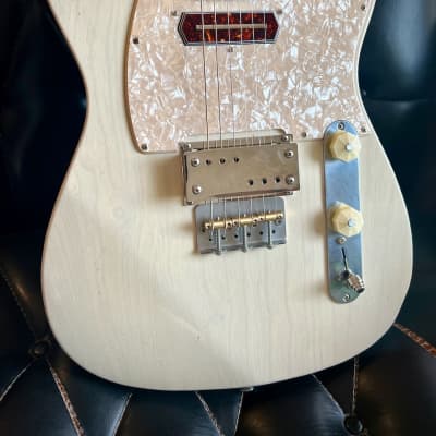 Waterslide Guitars T-Style Coodercaster PLEK'd White Blonde w/Lollar Supro Lap Steel+Charlie Christian Pickups image 9