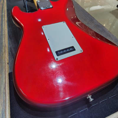 Fender Standard Stratocaster with S1 Tremolo with Maple Fretboard MIJ 1984 - 1987 - Candy Apple Red image 14