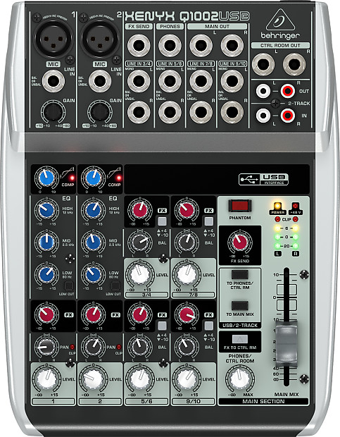 Behringer Xenyx Q1002USB 10-Input Mixer with USB Interface image 1