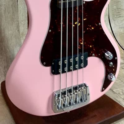 G&L USA Kiloton 5 Bass Empress Shell Pink w/case image 3