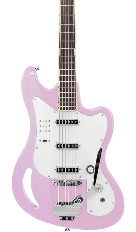 Eastwood TB64 6-String Bass Shell Pink image 1