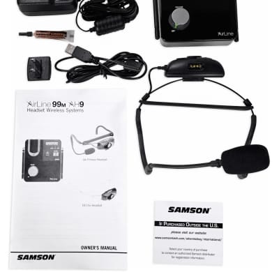 Samson AIRLINE 99M AH9 Wireless UHF Rechargeable Fitness Headset System-K Band image 6