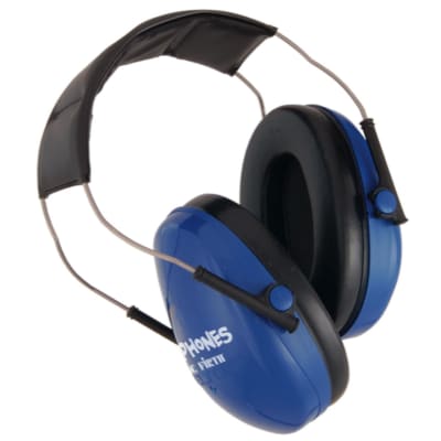 Vic Firth KIDP Kidphones Noise Reducing Isolation Headphones, Blue image 1