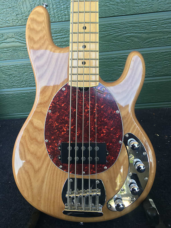 SX SBG2 Five String Musicman Copy Bass Natural