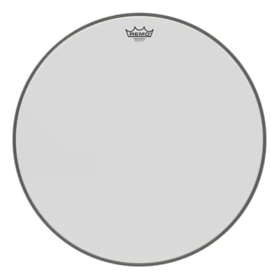 Remo Ambassador Smooth White Bass Drum Head 22in image 1