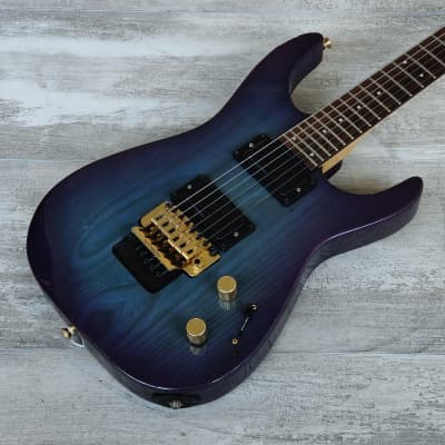 1993 Fernandes Japan FR-75 Superstrat w/Active Pickups (Purple/Blue Burst)  | Reverb Norway