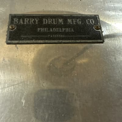 Rare Vintage Barry Drum Co. Collapsable Bass Drum 1923 - Aluminum image 2