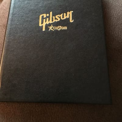 Gibson  Custom Shop COA Certificate blank Black Les Paul SG ES image 1