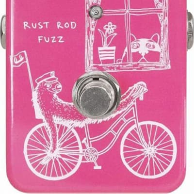 Animals Skreddy-Designed Rust Rod Fuzz Pedal w/ 2 Cables and Cloth image 2