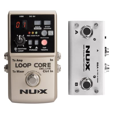 Open Box NUX Loop Core Deluxe Looper Guitar Effects Pedal w/ Footswitch image 1