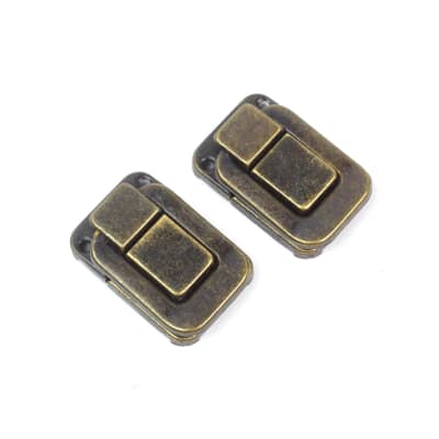 2x Square shape Drawbolt Closure Latch for Guitar Case or luggage ,Bronze 47mm