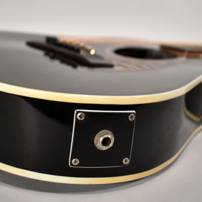 Circa 1985 Kramer Ferrington Black Finish Vintage Acoustic Electric Guitar w/OHSC image 4
