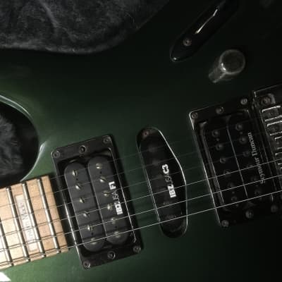 Ibanez 540SJM (jade metallic) solid body electric guitar made in Japan April 1992 in very good condition with original Ibanez prestige deluxe hard case with owners manual included. image 24