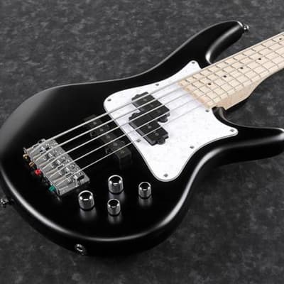 Ibanez SRMD205-BKF SR Mezzo 5-string Electric Bass Guitar (Black Flat) image 2