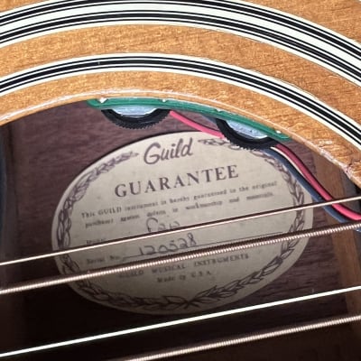 Guild F-212 12-String guitar with pickup system, 1974, Sounds Amazing! image 13