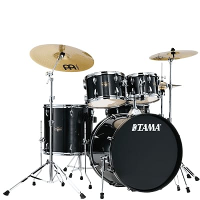 Tama IE52CHBK Imperialstar Drum Kit (22" Bass Drum) - Hairline Black image 1