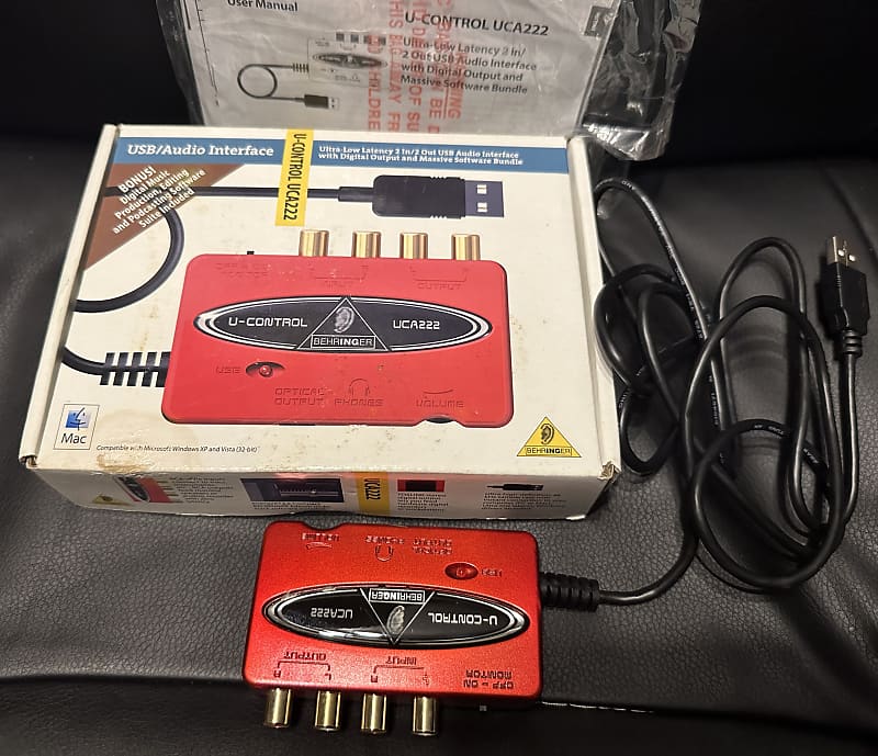 Behringer UControl UCA222 USB Audio Interface Reverb