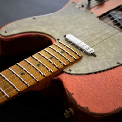 American Custom Fender Telecaster Relic Pink Sparkle CS Texas Specials image 23