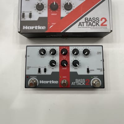 Hartke Bass Attack 2 Preamp Direct Box Overdrive Guitar Effect Pedal + Box for sale