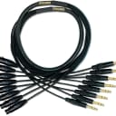 Mogami Gold 8 TRS-XLRF-05 Audio Adapter Snake Cable, 8 Channel Fan-Out, XLR-Female to 1/4" TRS Male Plug, Gold Contacts, Straight Connectors, 5 Foot