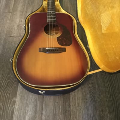 Goya G312 TS 1970s Sun burst acoustic-electric ( Barcus - Berry beam transducer pick up ) guitar wi image 8