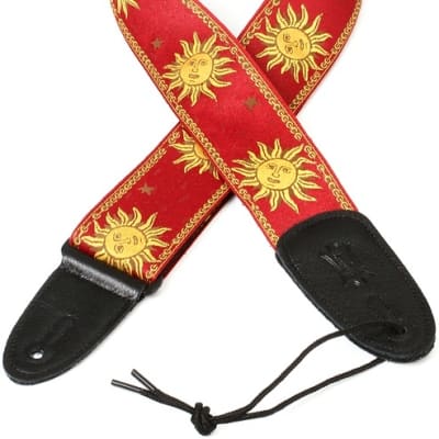 Levy's MPJG '60s Sun Polyester Guitar Strap - Red image 1