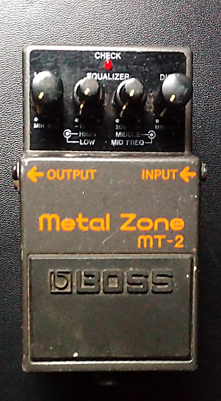 JHS Boss MT-2 Metal Zone with "More Metal" Mod 2010 - 2011 - Black image 1