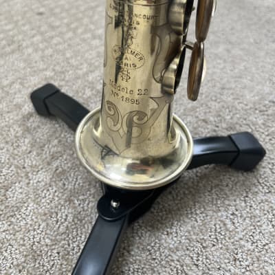 Selmer Vintage serial 1895 silver gold plated soprano saxophone (overhauled) image 2