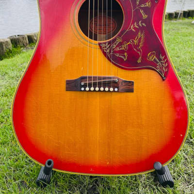 Gibson Hummingbird 1967 - Cherry Sunburst | Reverb