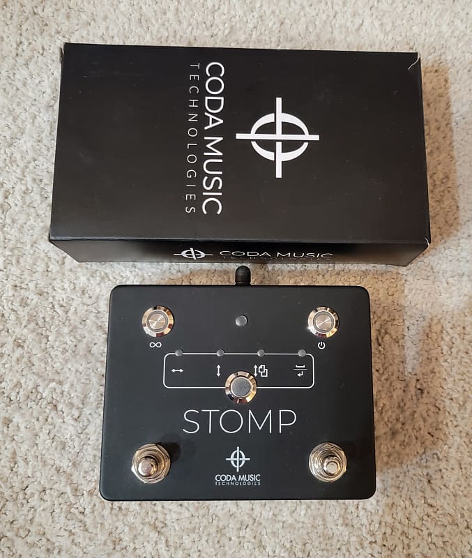 CODA MUSIC STOMP 4.0 Page Turner 2022 Black Reverb
