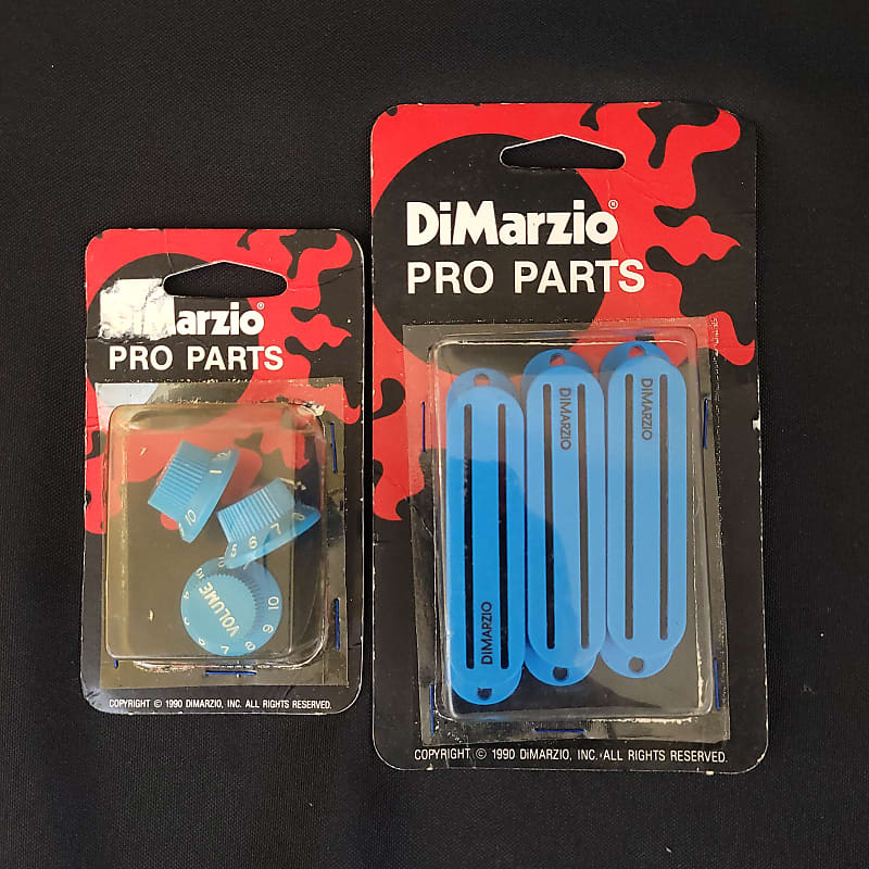 DiMarzio Vintage Blue Pickup Covers and Knobs Reverb