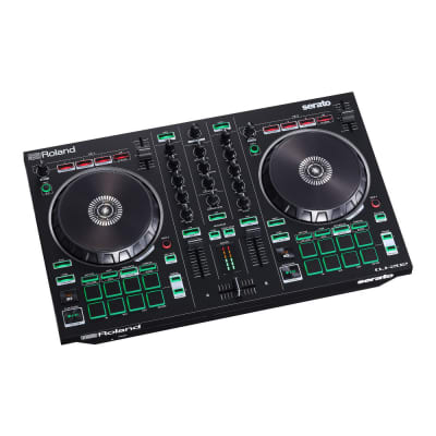 Roland DJ-202 Serato DJ Controller - Lightweight Design with Easy-Grab Handles - Two-Channel Four-Deck Performance - Ideal for DJs and Music Enthusiasts Bundle with Headphones and MIDI Cable (3 Items) image 6