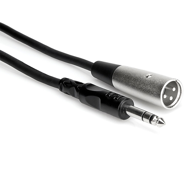 Hosa STX-120M XLR3M to 1/4" TRS Male Balanced Interconnect cable - 20' image 1