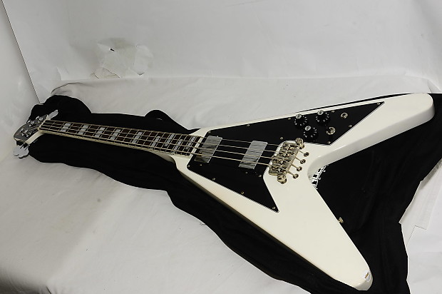 Excellent Burny by FERNANDES FVB-65 Flying V type Electric Bass Ref.No 1631