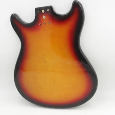 Vintage MIJ Teisco 3 Burst Electric Guitar Body Project image 2