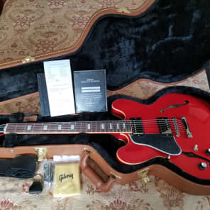 Gibson Left Handed, Lefty 2018 Gibson Traditional ES-335, Cherry Red, New with OHSC/COA image 8