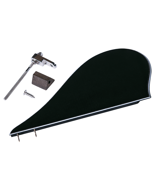 Golden Gate M-400A A-Style Mandolin Pickguard Assembly - Black/ White/ Black image 1