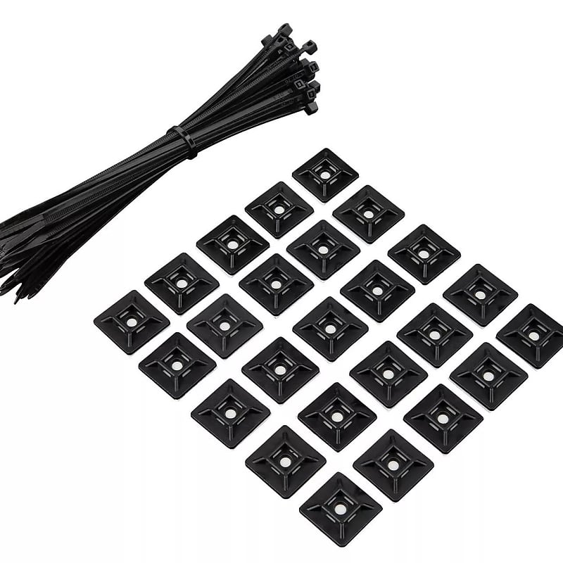 RockBoard Pedalboard Cable Organizer Set (50 Cable Ties + 25 Reverb