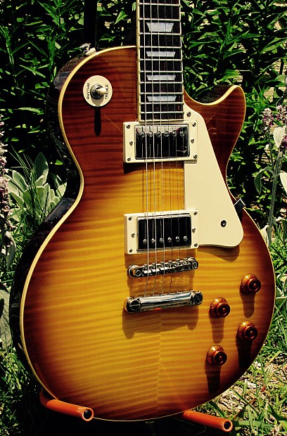 虎杢トップ｜Epiphone Les Paul Standard ハニーバースト Epiphone Les Paul Standard Plus Top Pro Honey Burst NH w