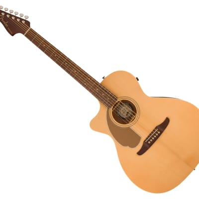 Fender Newporter Player Left-Handed A/E Guitar - Natural w/ Walnut